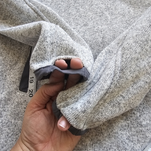 Lululemon Fleece & Thank You Half Zip Hoodie Gray Black Cozy Warm Size 2 - Picture 9 of 10